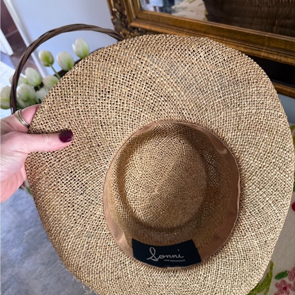 Stylish Vintage Sunni SanFransco Straw Hat with Black Band main image 4